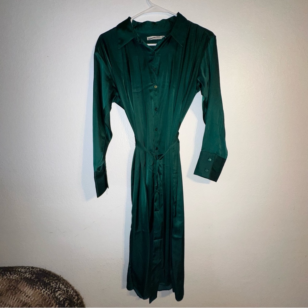 Abercrombie & Fitch Midi Satin Dress